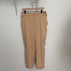 Vera Wang Women’s Cargo Pants Wide Dress Pants in Tan